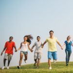 Cheerful Community Together Gathering Friends Concept